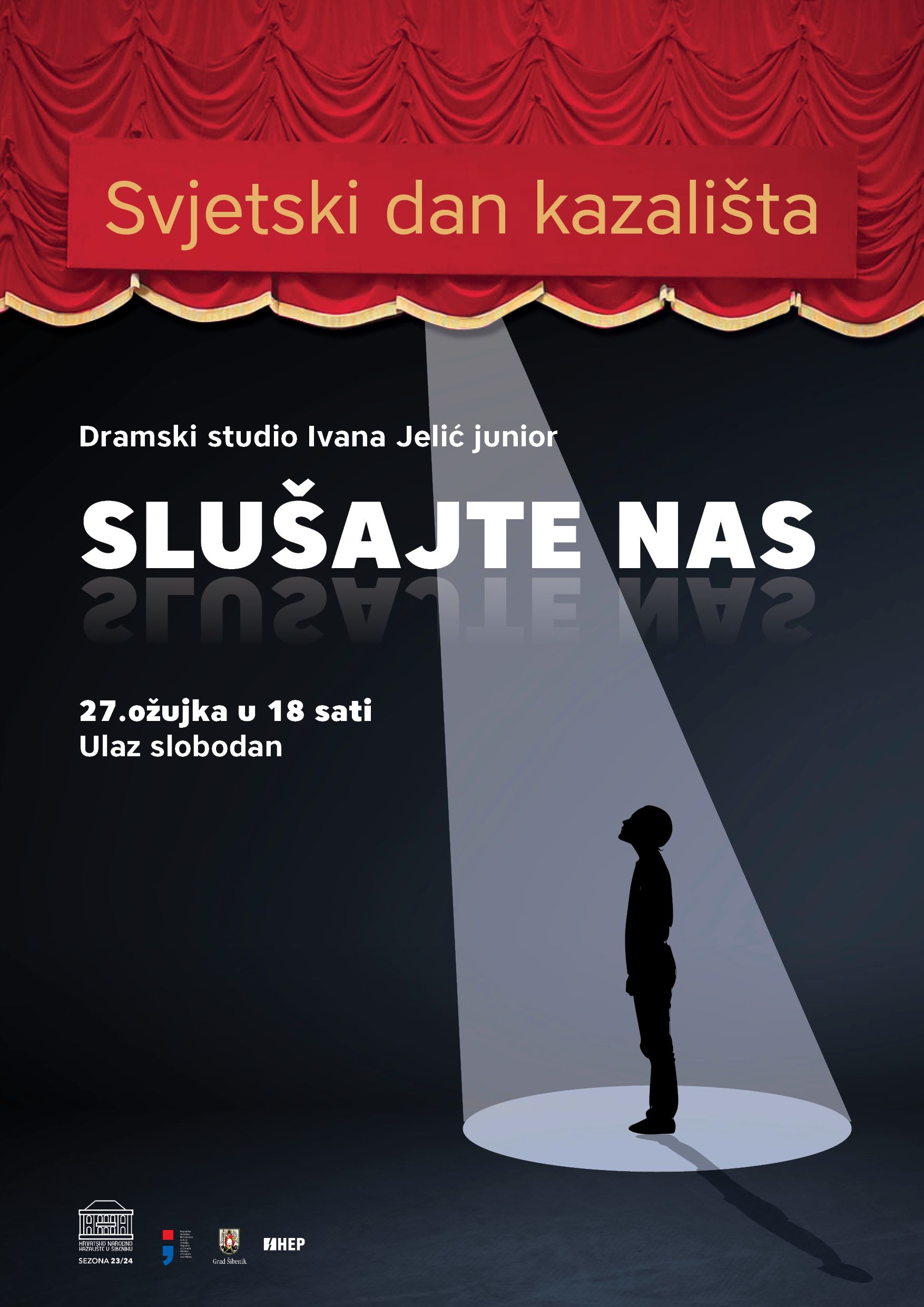 "Slušajte nas" u povodu Svjetskog dana kazališta 